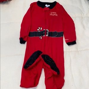 Santa suit footed pajamas
